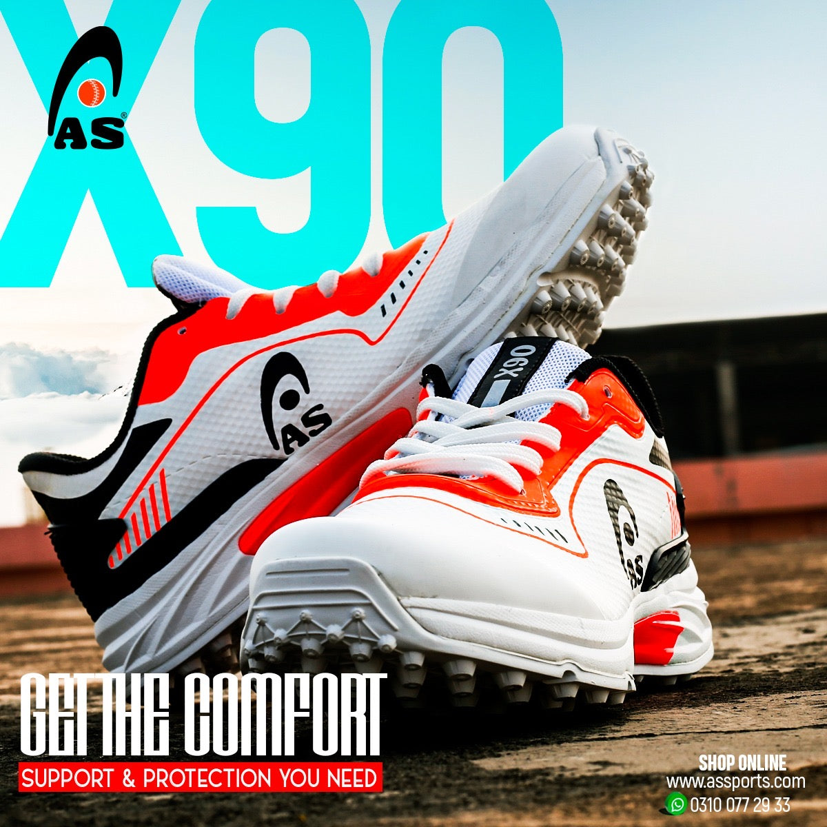 AS CRICKET SHOES - X90